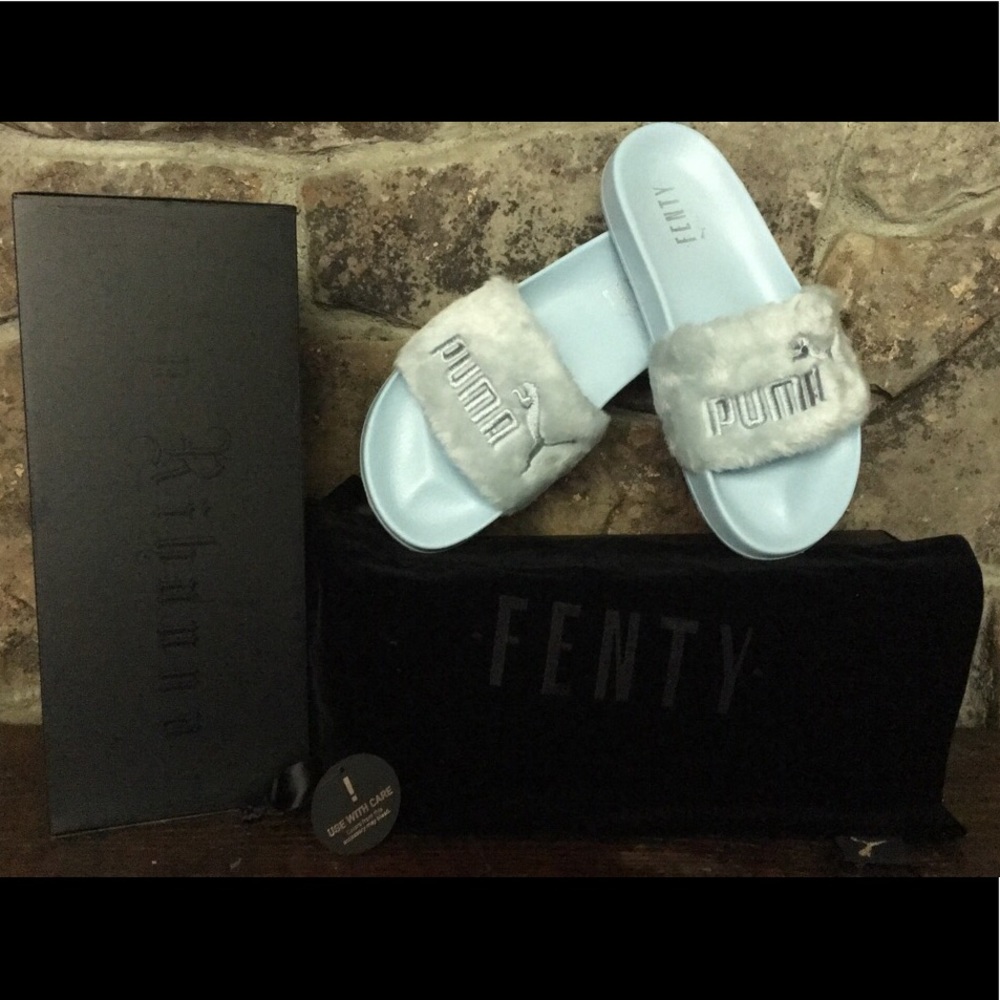 Puma Fenty by Rihanna Fur Slides